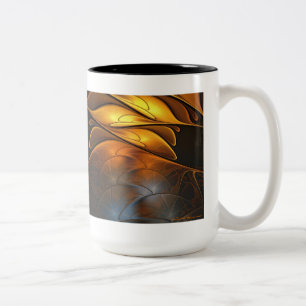 Glass and Gold Two-Tone Coffee Mug