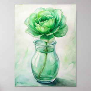 "Glass and Green" Poster