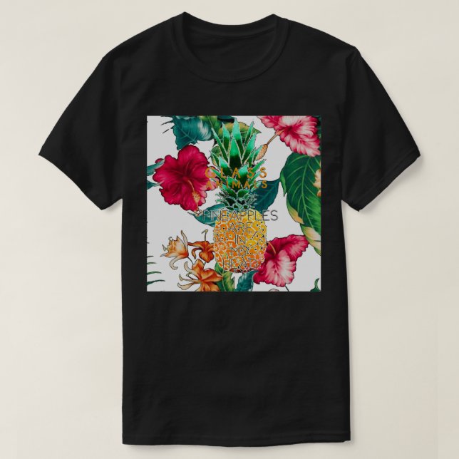 Glass Animals Pineapples T-Shirt (Design Front)