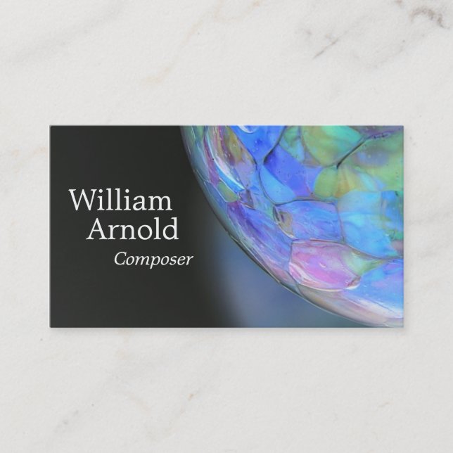 Glass Ball Business Card (Front)