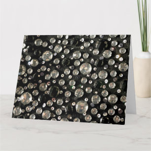 Glass Beads and Sequins Card