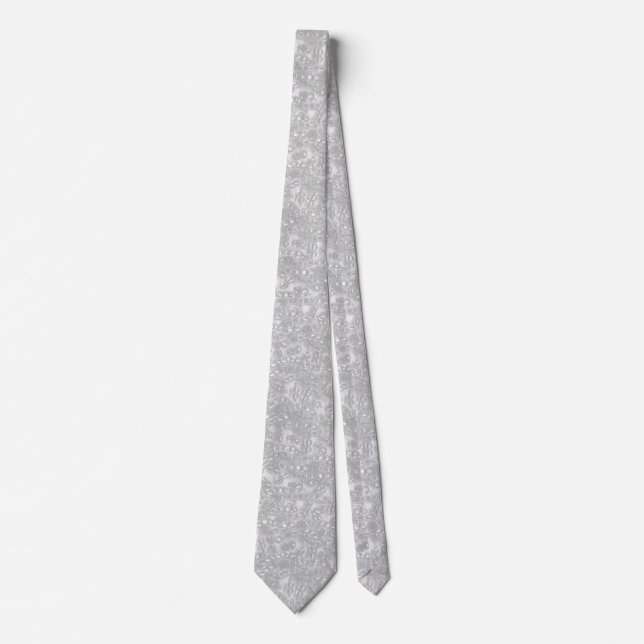Glass Beads Glitter Sparkle Shiny Shimmer Tie (Front)