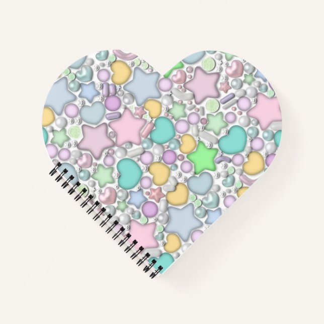 Glass beads, jewellery notebook (Front)