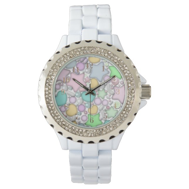Glass beads, jewellery watch (Front)