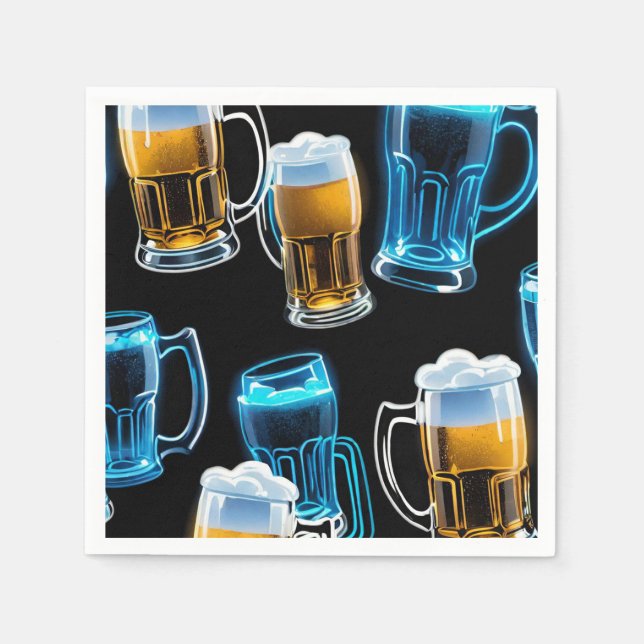 Glass Beer Mugs  Napkin (Front)