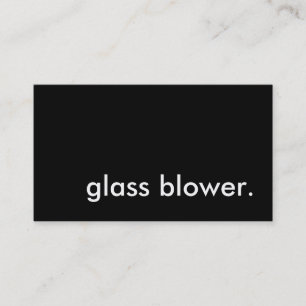 glass blower. business card