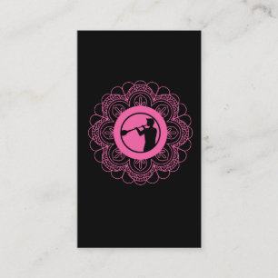 Glass Blower Mandala profession Glass Blowing Art Business Card