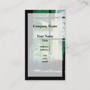 Glass Bottles on Windowsill Business Card