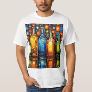 Glass Bottles Reflected 4 T-Shirt