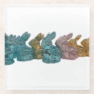 Glass Bunnies Coaster