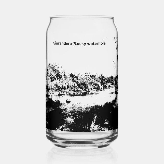 Glass can drinkware (Front)