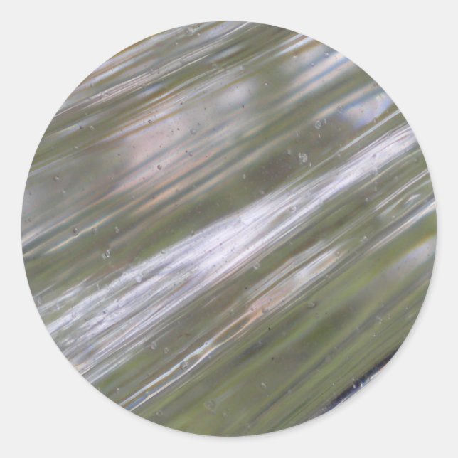 Glass Classic Round Sticker (Front)