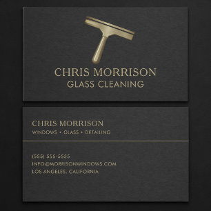 Glass Cleaning Business Card