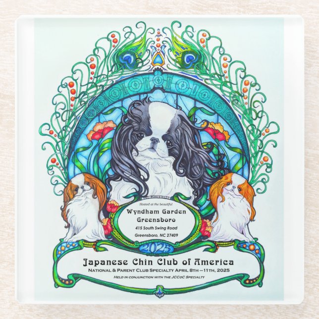 Glass Coaster - 2025 JCCA Speciality (Front)