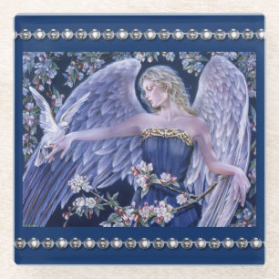 Glass Coaster/Angel and Diamonds Coaster