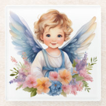 Glass Coaster Baby Angel