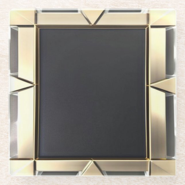 Glass Coaster/Neo Gold/Coaster Coaster (Front)