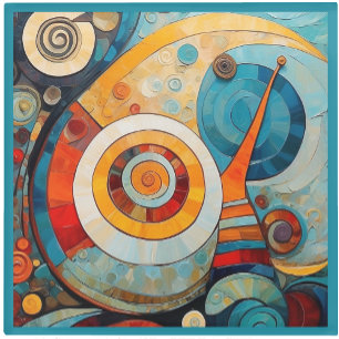 Glass COASTER - Swirls, Twirls, and Circles