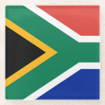 Glass coaster with flag of South Africa<br><div class="desc">Add a touch of South African pride to your drinkware collection with our exclusive glass coaster featuring the flag of South Africa! Crafted with meticulous attention to detail, this glass coaster is more than just a functional item; it’s a celebration of South Africa’s rich heritage and cultural diversity. The vibrant...</div>