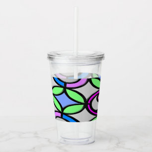 Glass colored tiled