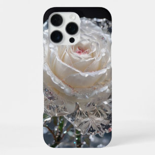 Glass Crystal Rose iPhone 16 Pro Max Case