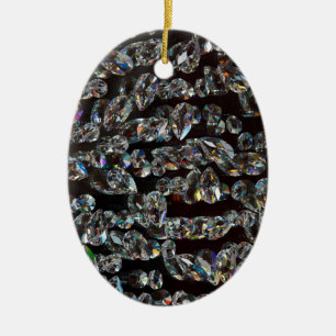 Glass Crystals Reflections Ceramic Tree Decoration