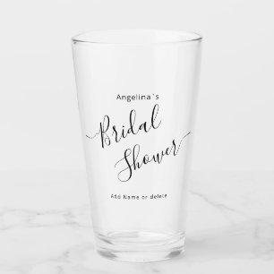 Glass Cup for a bridal shower.