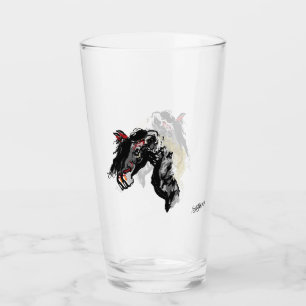 Glass Cup : Horse with a Thirst