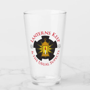 Glass Cup with LKUS Badge
