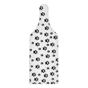 Glass Cutting Board Cat Dog Paws