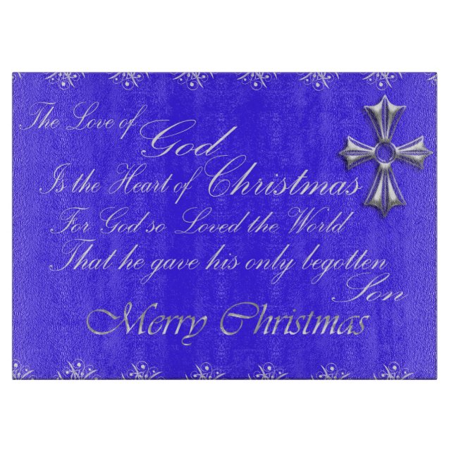 Glass Cutting Board/Christmas Board (Front)