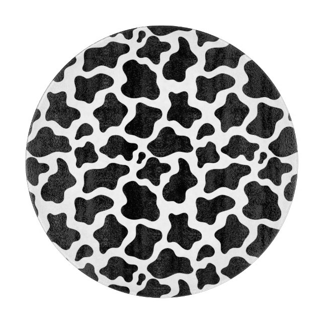 Glass Cutting Board Cow (Front)