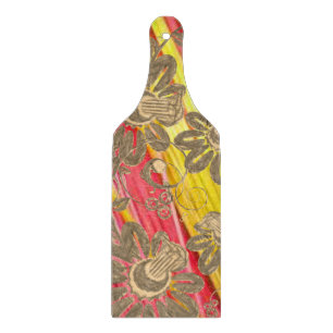 Glass Cutting Board Floral
