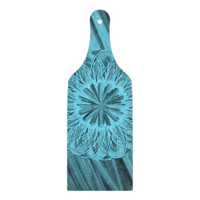 Glass Cutting Board Floral (Front)