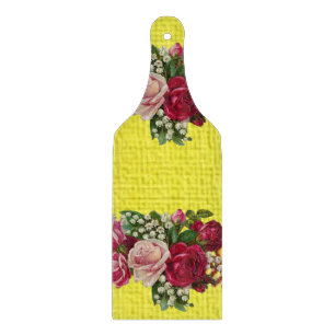 Glass Cutting Board Floral