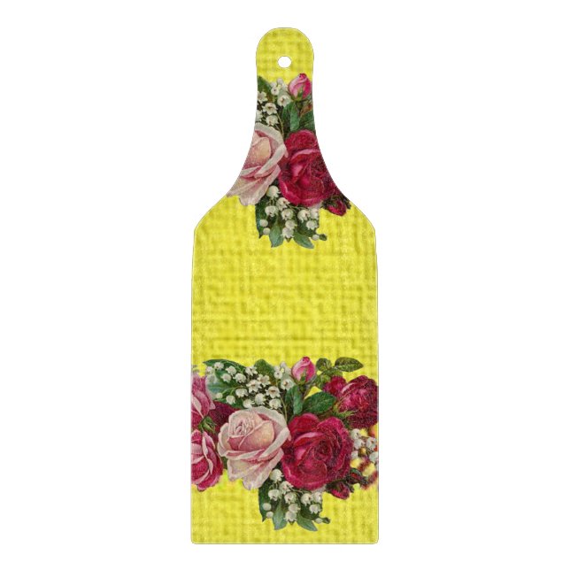 Glass Cutting Board Floral (Front)