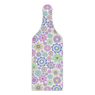 Glass Cutting Board Floral