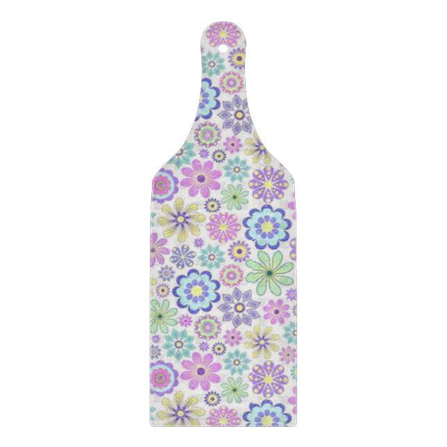 Glass Cutting Board Floral (Front)