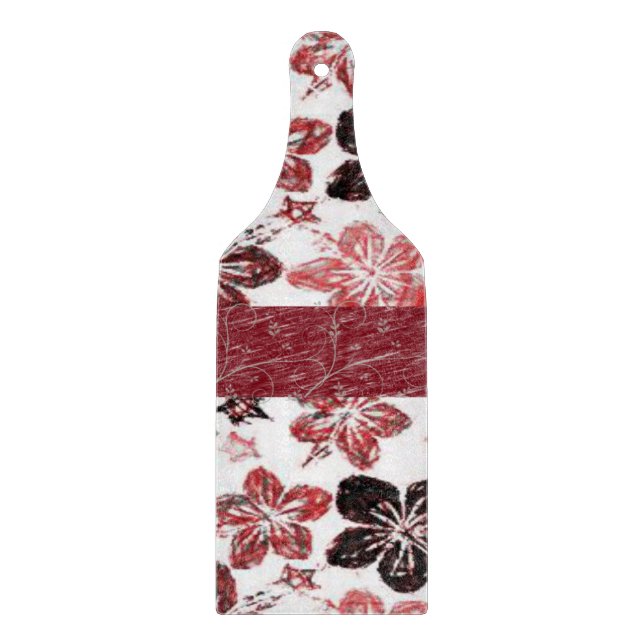 Glass Cutting Board Floral (Front)