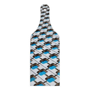 Glass Cutting Board Grey Blue