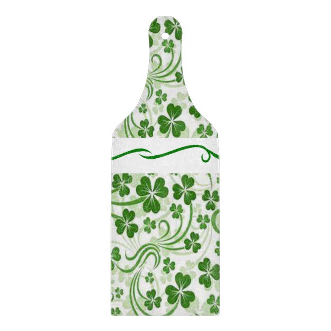 Glass Cutting Board Happy St. Patrick's Day (Front)