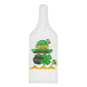Glass Cutting Board Happy St. Patrick's Day