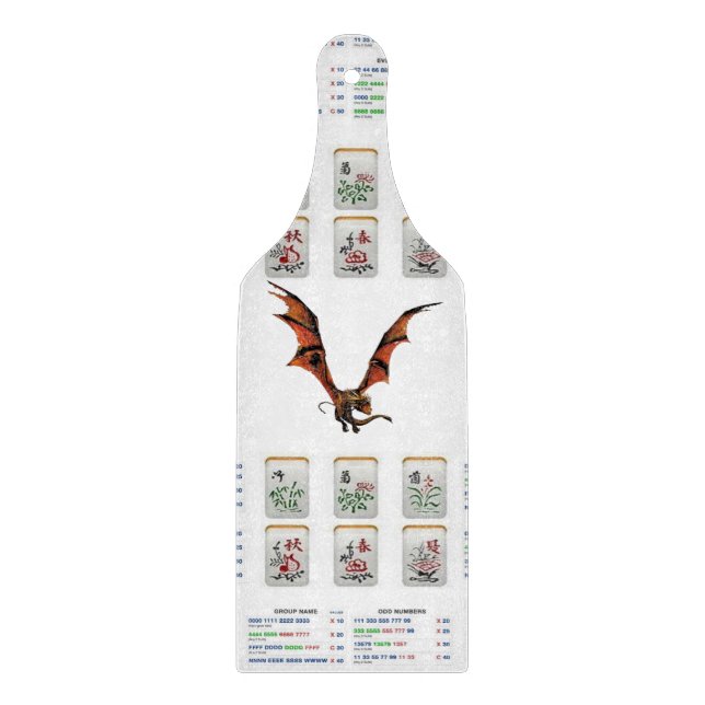 Glass Cutting Board Mahjong (Front)