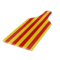 Glass cutting board paddle with flag Catalonia