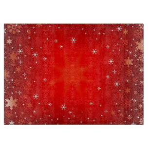 Glass Cutting Board/Snow Flakes Cutting Board