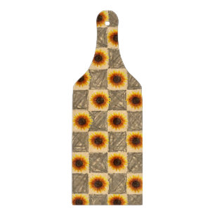 Glass Cutting Board Sunflower