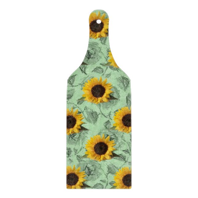 Glass Cutting Board Sunflower (Front)
