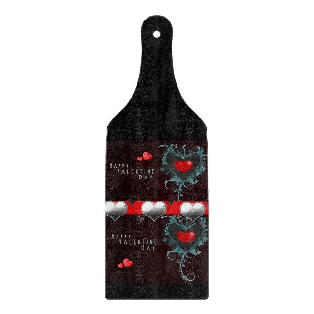 Glass Cutting Board Valentine's Day (Front)
