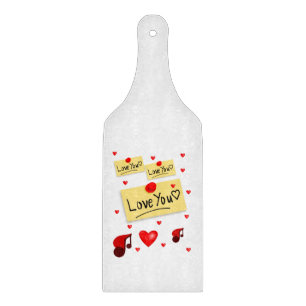 Glass Cutting Board Valentine's Day