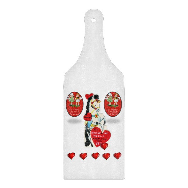 Glass Cutting Board Valentine's Day (Front)